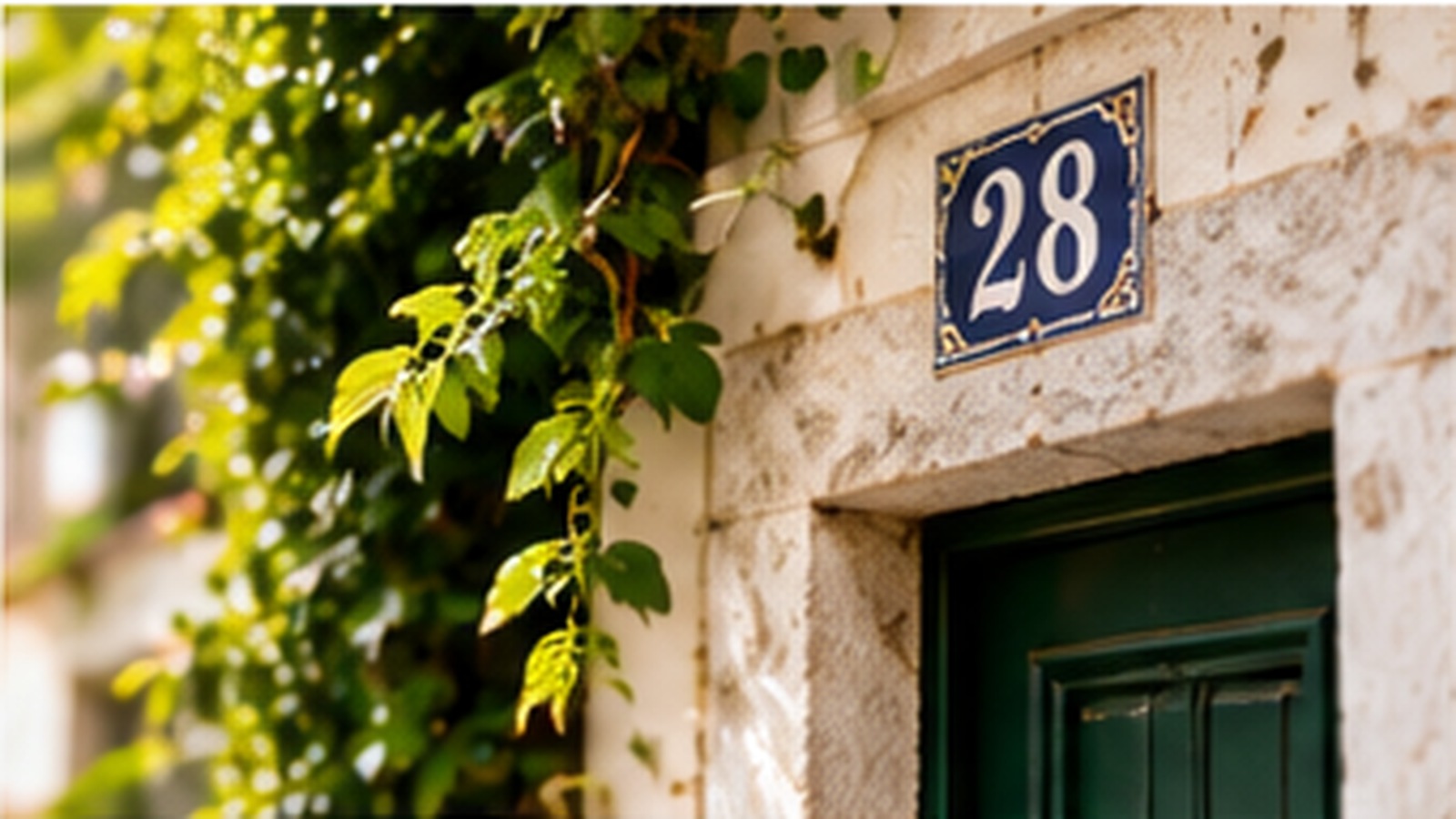 Traditional Portuguese property entrance prepared for buyer due diligence.