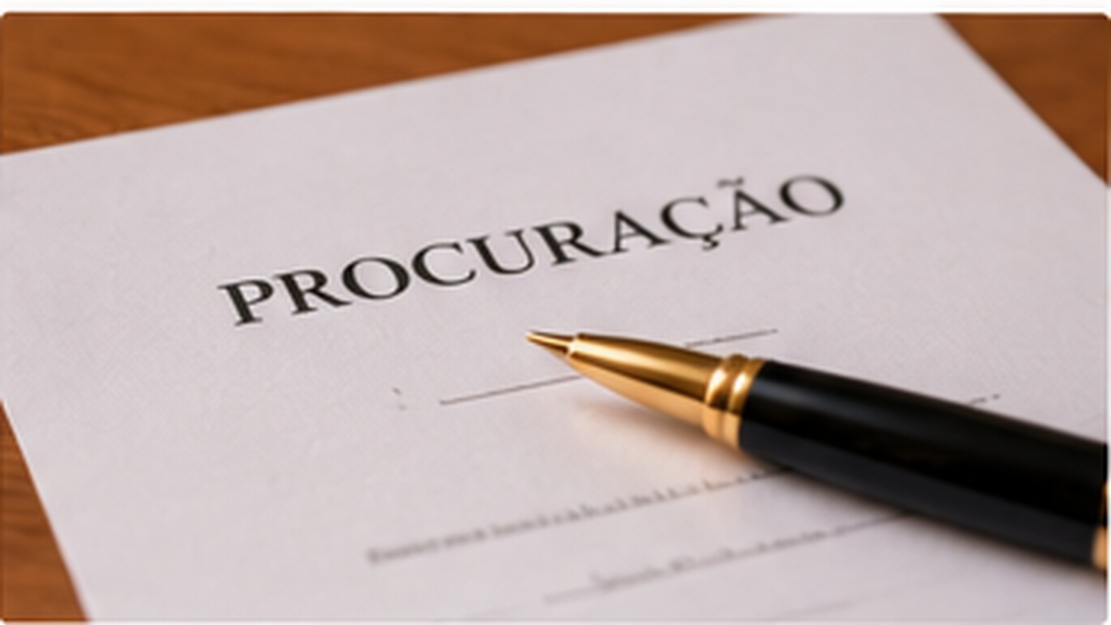 Power of attorney document prepared for a Portuguese property purchase.